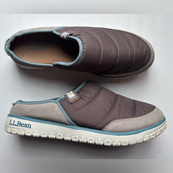 LL Bean womens 10 Mountain Classic Quilted Slides Shoes Slippers Indoor Outdoor - Picture 13 of 14